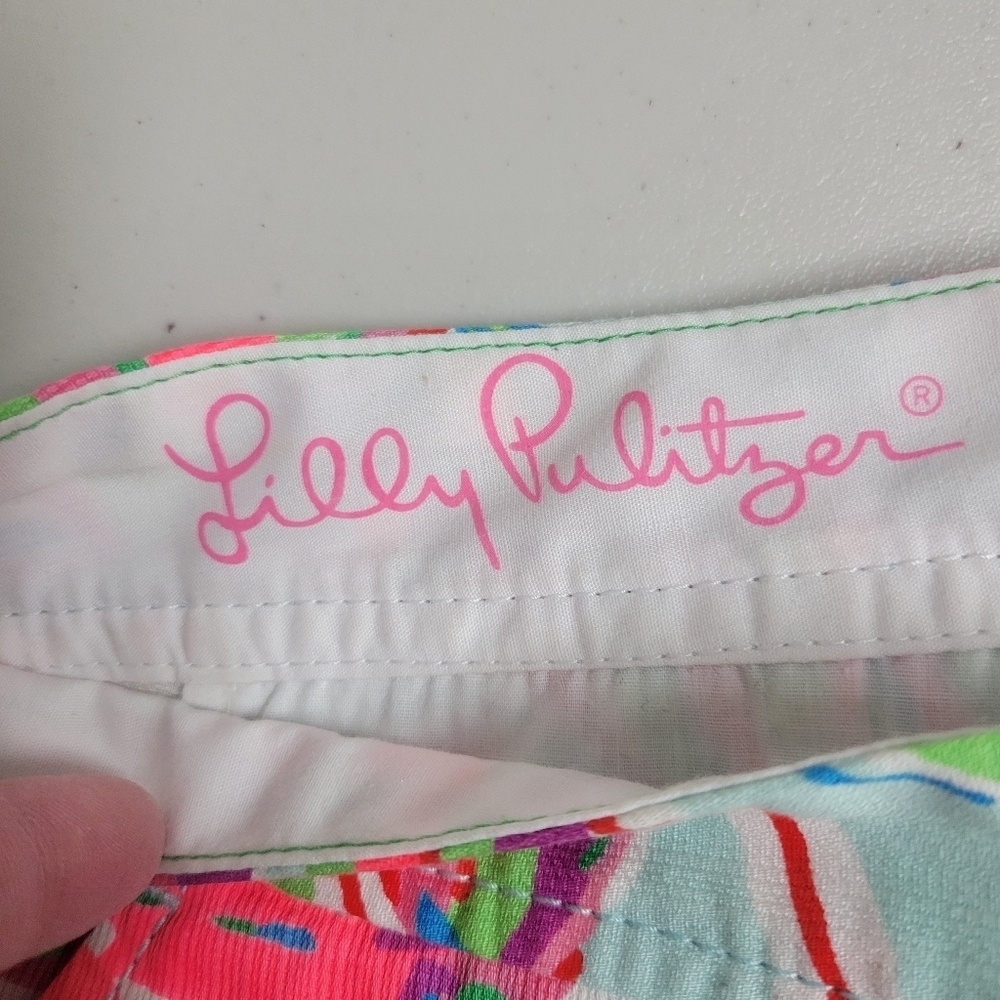 Lilly Pulitzer In The Vias Buttercup Scalloped Shorts Size 4. - Picture 7 of 14